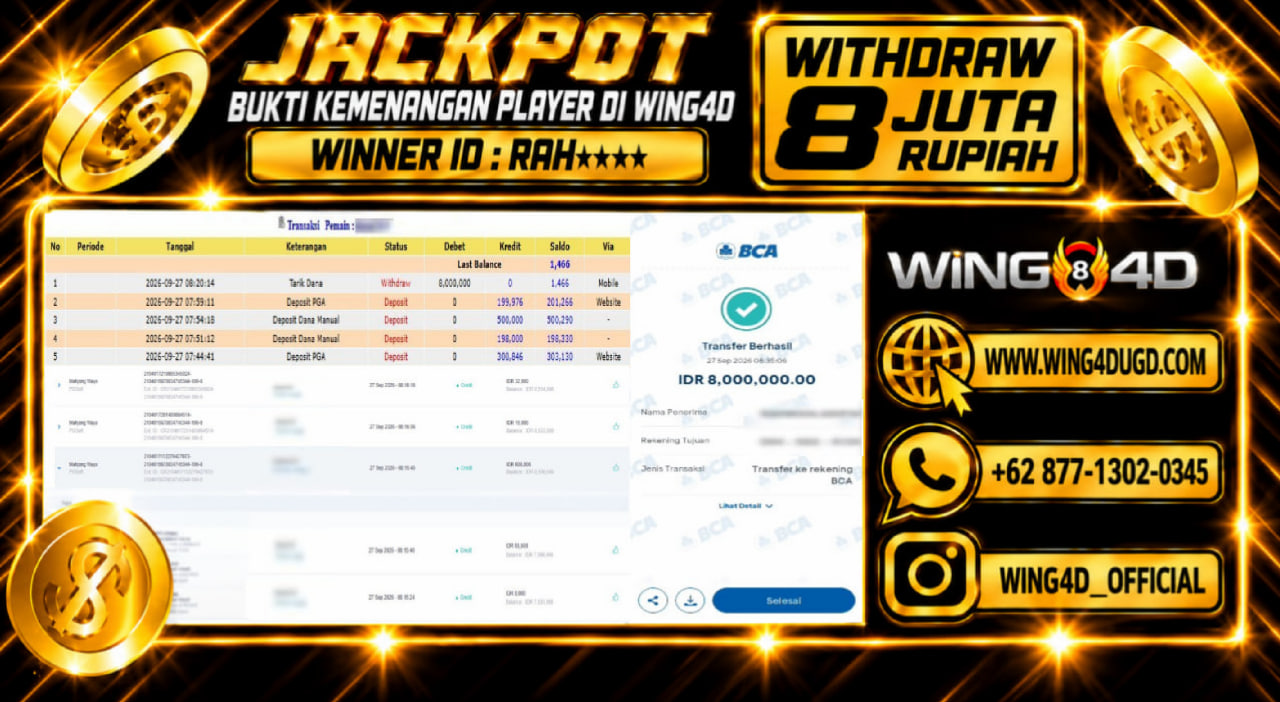 Prediksi WING4D | Prediksi dan RTP Jitu Situs WING4D