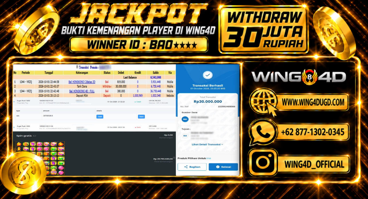 Prediksi WING4D | Prediksi dan RTP Jitu Situs WING4D