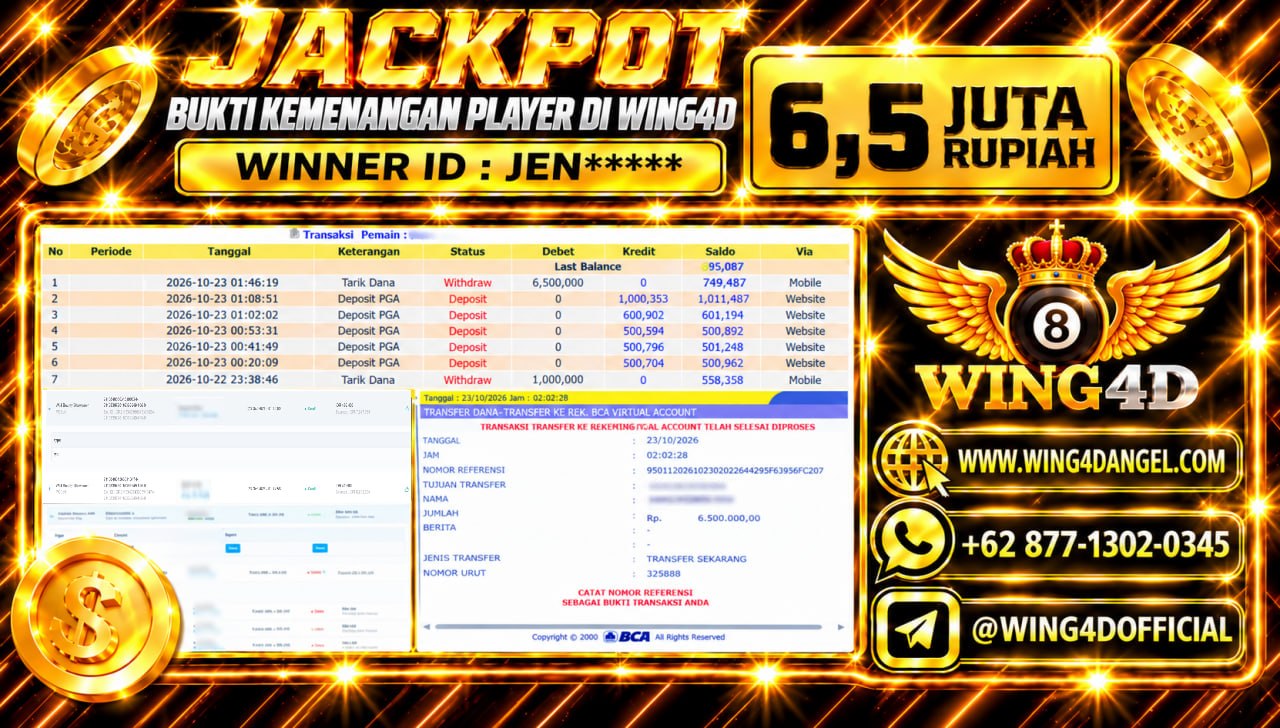 Prediksi WING4D | Prediksi dan RTP Jitu Situs WING4D
