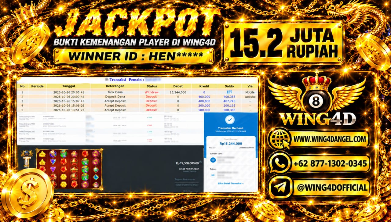 Prediksi WING4D | Prediksi dan RTP Jitu Situs WING4D
